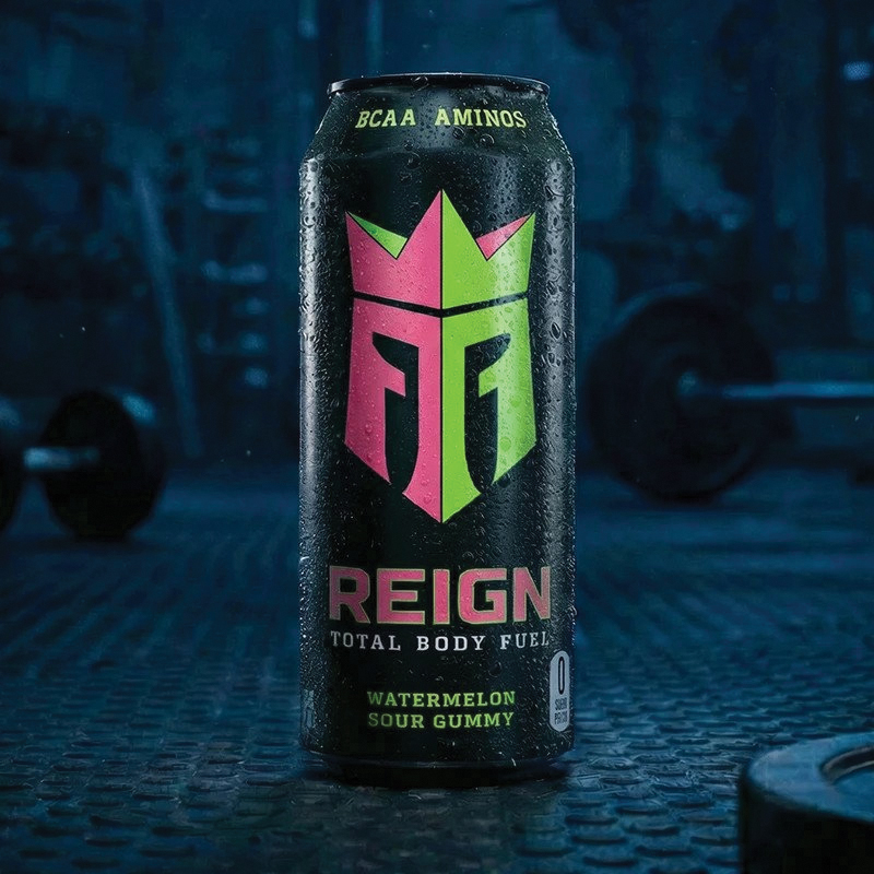 413998 Energy Drink, Liquid, Watermelon Sour Gummy, 10 oz Can