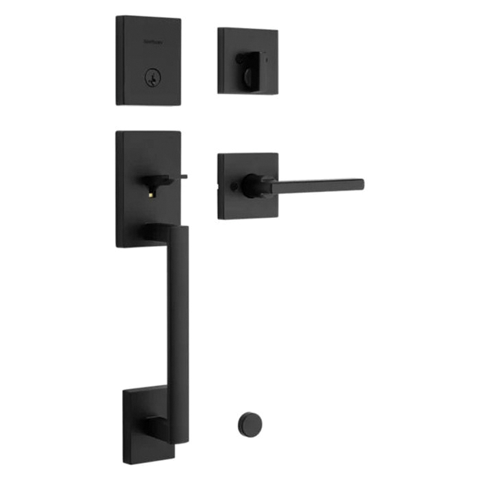 San Clemente Series 818SCEXHFL 514 SQT Handleset with Halifax Lever, Contemporary Lock, Straight Handle, 1 Grade