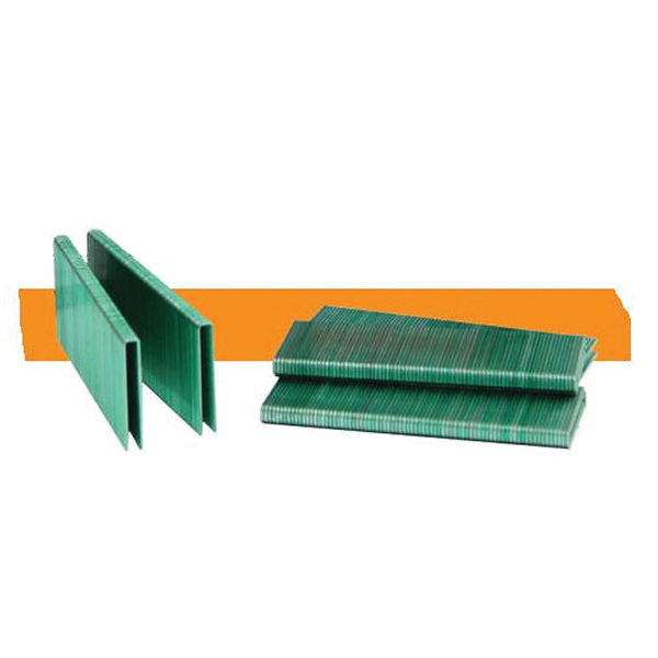 L13-1M Narrow Wire Staple, 1/4 in W Crown, 1 in L Leg, 18 ga Gauge, Galvanized