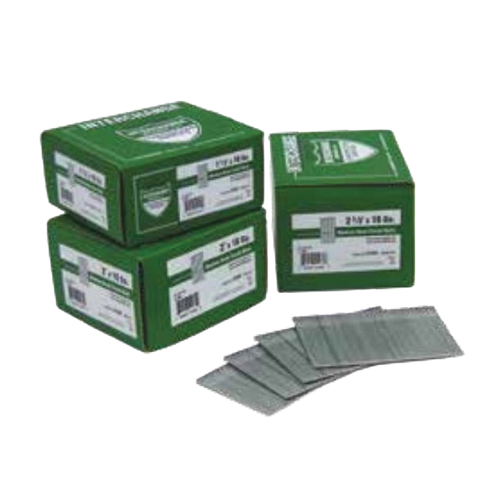 PB Series PB16-1-1M Finish Nail, 1 in L, 16 ga Gauge, Galvanized, Medium Head, Smooth Shank