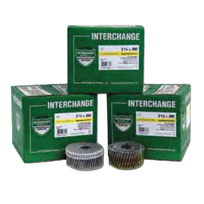 DPC Series DPC05D092-G-1M Collated Coil Nail, 1-7/8 in L, Galvanized, Round Head, Smooth Shank