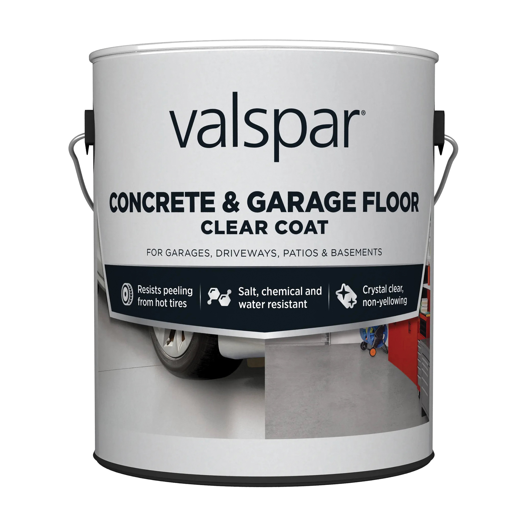 009.6029360.007 Concrete and Garage Floor Coating, Gloss, Clear, 1 gal