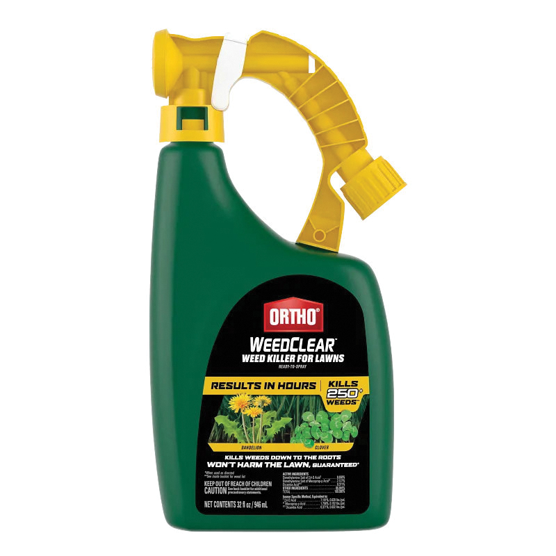 WeedClear Series 0204925 Weed Killer, Liquid, Spray Application, 32 oz Bottle