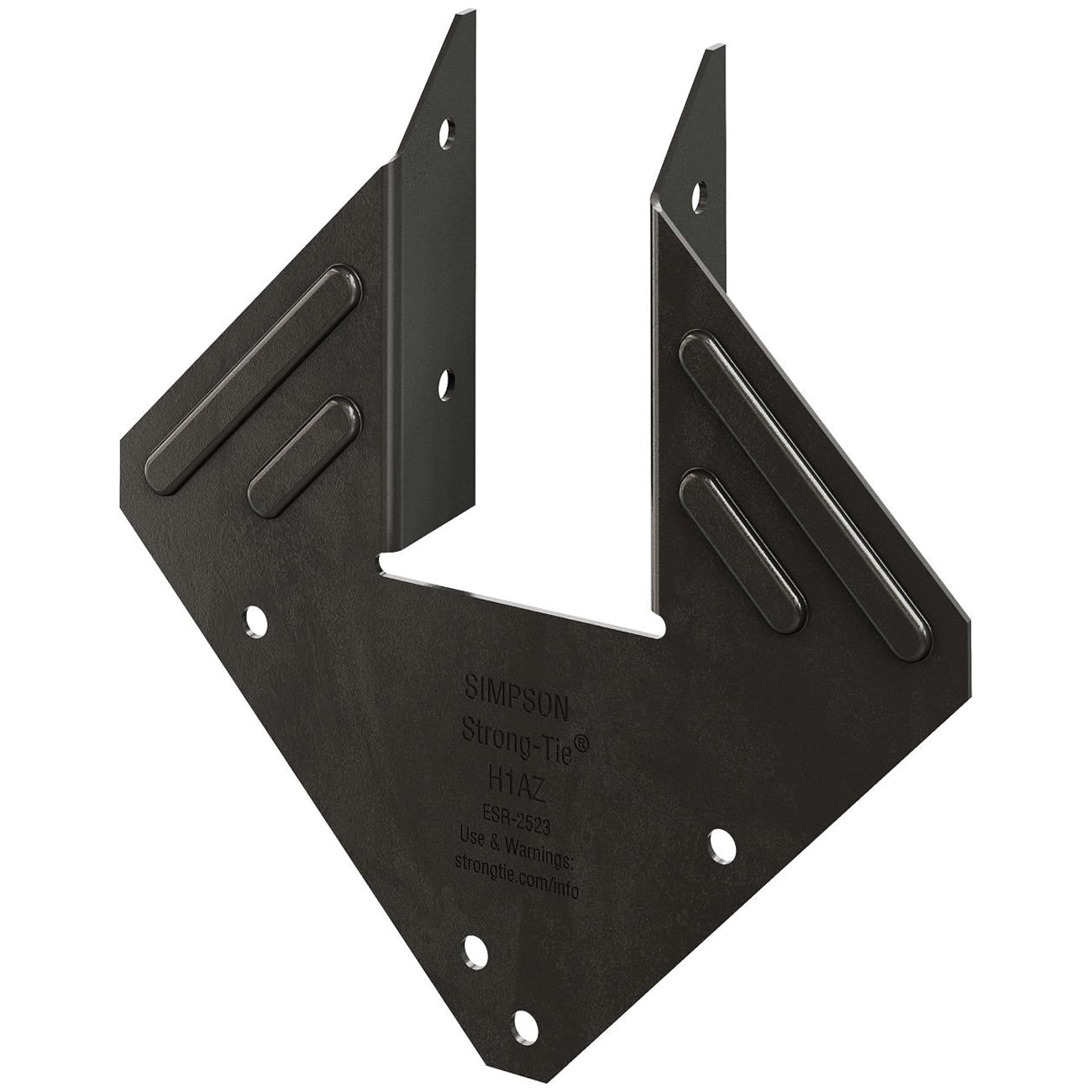 Outdoor Accents H1APC Hurricane Tie, 5-9/32 in W, Steel, Powder-Coated/ZMAX Galvanized