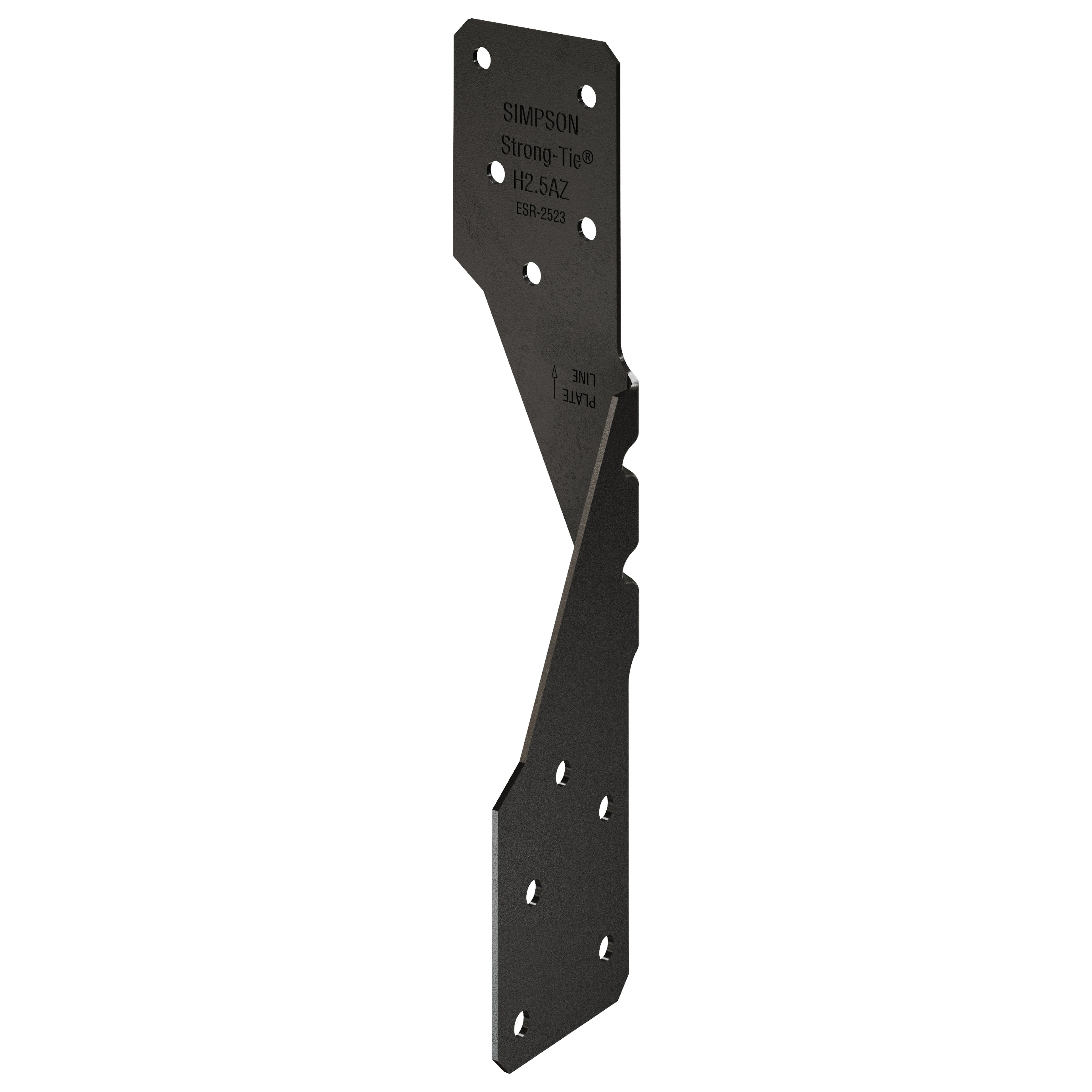 Outdoor Accents H2.5APC Hurricane Tie, 8 in L, 1-3/8 in W, Steel, Powder-Coated/ZMAX Galvanized