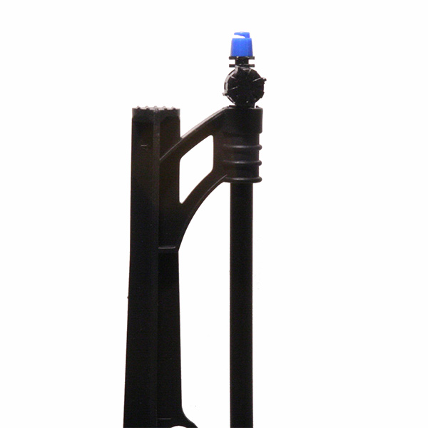 R382CT Stake, 8 in L, 1/4 x 1/2 in Connection, Barb, ABS/HDPE