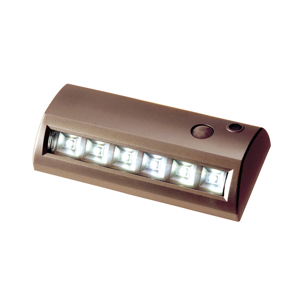 20032-307 Motion Activated Path Light, AA Battery, 6-Lamp, LED Lamp, 42 Lumens Lumens, 7000 K Color Temp
