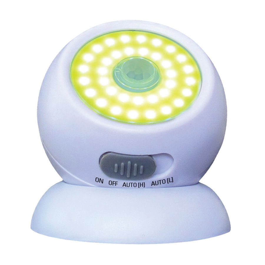 34001-308 Night Owl Swivel Light, AAA Battery, 35-Lamp, LED Lamp, 250 Lumens