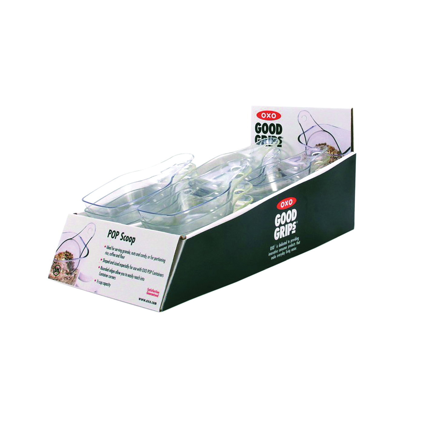 Oxo 1271480 Pop Scoop Tray, 0.5 Cup Capacity, 5-1/2 in L, 2-1/2 in W, 1-1/2 in H