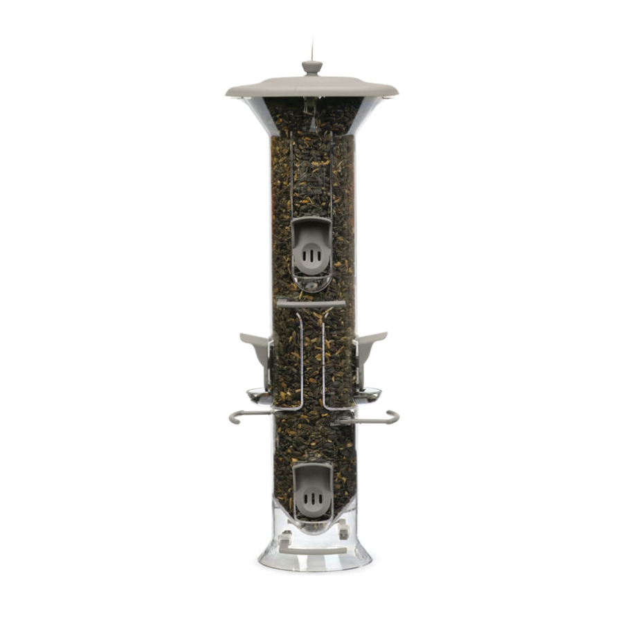 Stokes Select 23 HAR Bird Feeder, 16.66 in H, Harmony, 2 lb, Plastic, Gray, Hanging Mounting