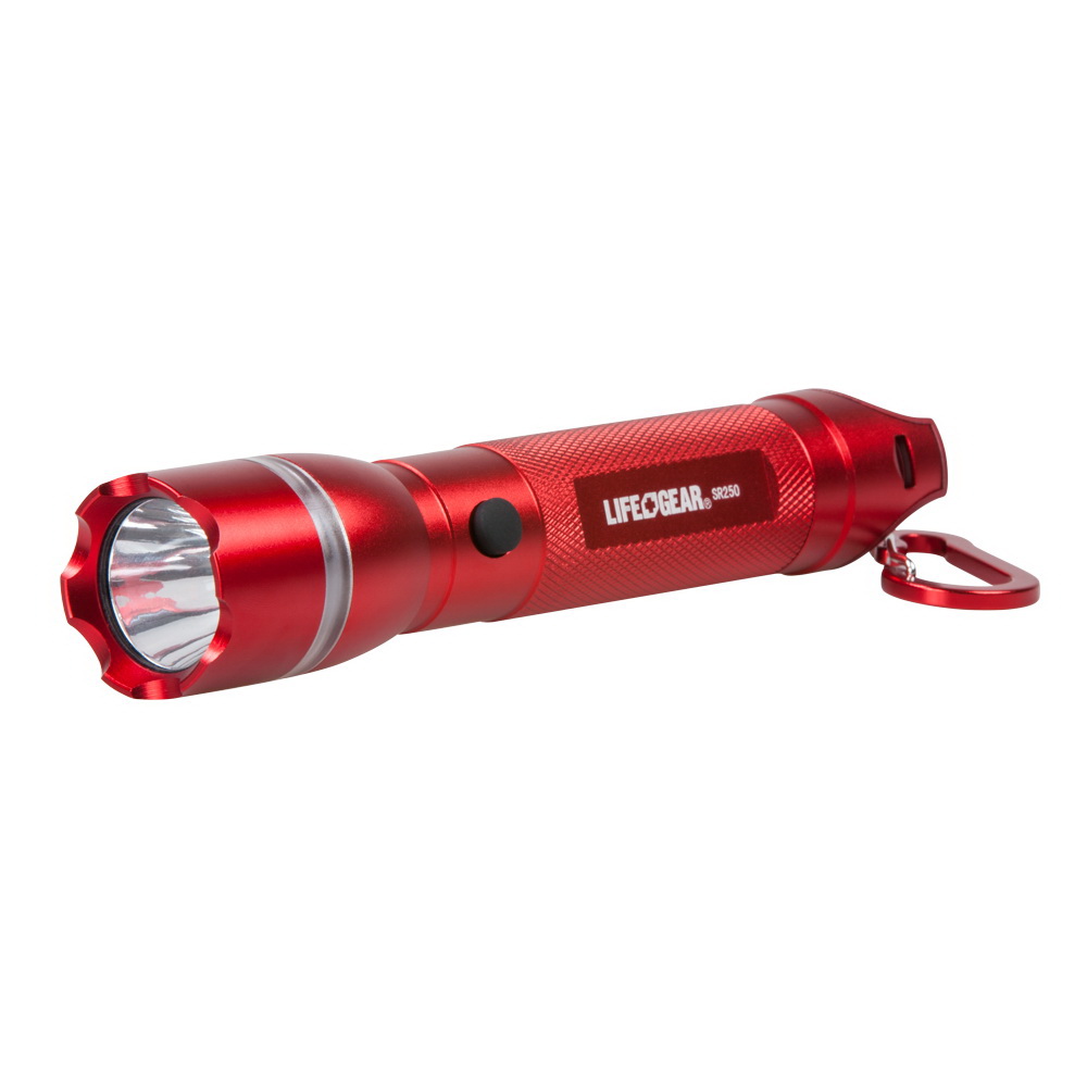 AA35-60538-RED Flashlight, AAA Battery, LED Lamp, 500 Lumens Lumens, 2.5 mile Beam Distance, 1.25 hr Run Time