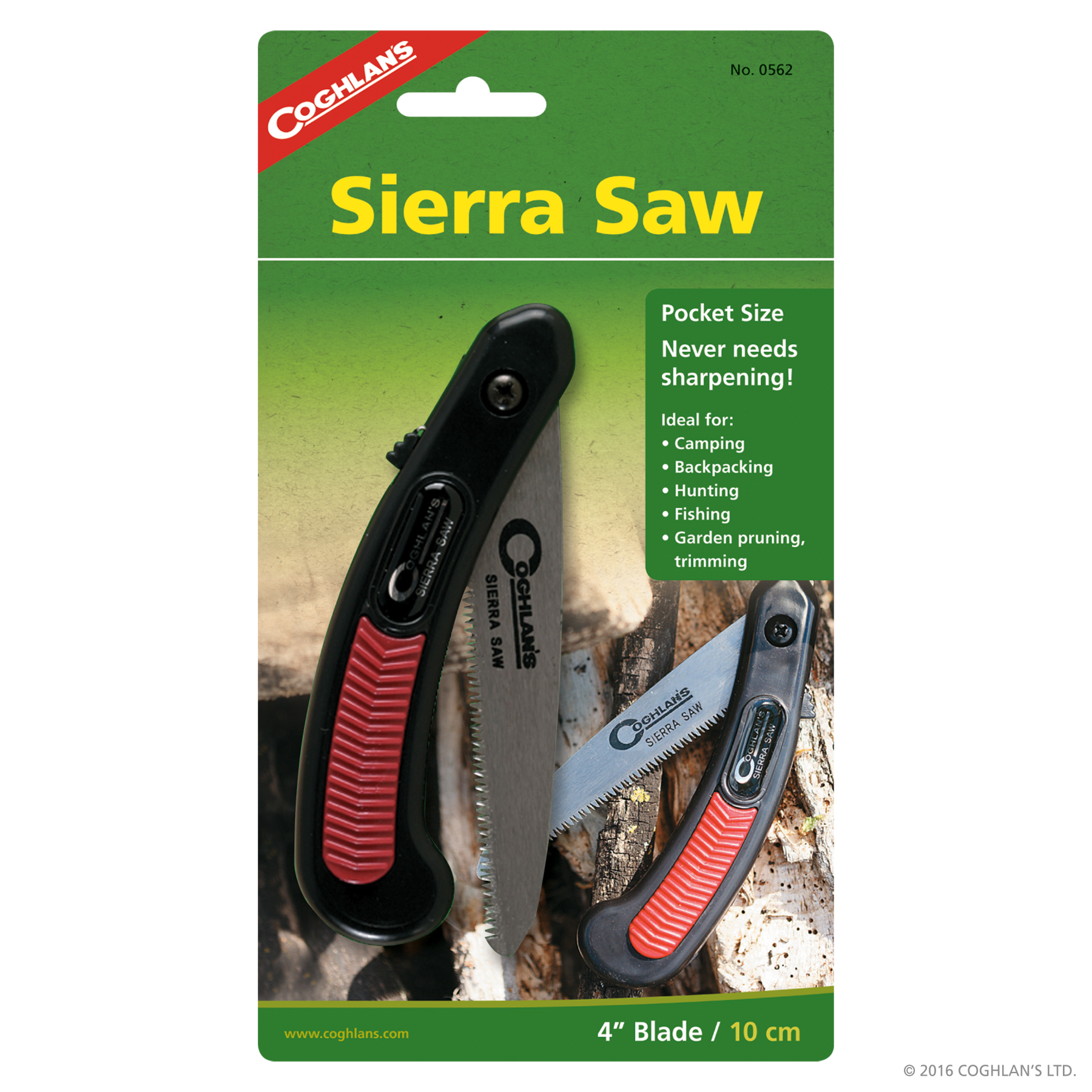 COGHLAN'S 0562 Pocket Sierra Saw, Ergonomic-Grip Handle - 1