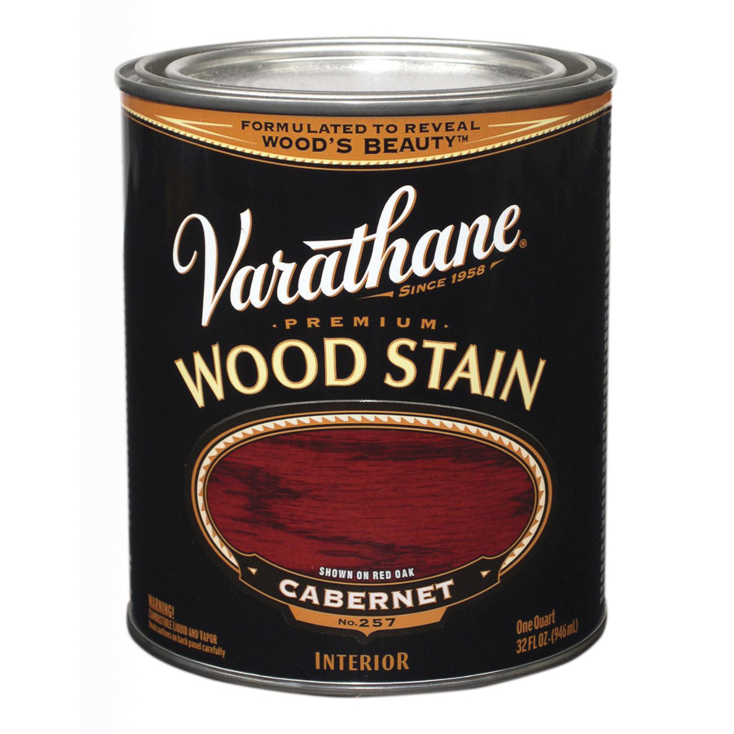 Varathane 211726H Stain, Cabernet, Liquid, 1 qt