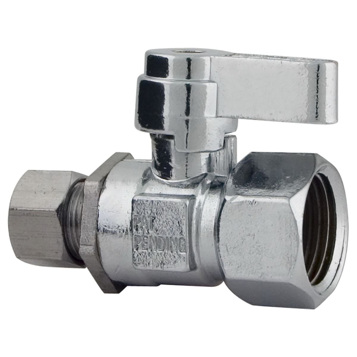 Lincoln 109326 Ball Valve, 1/2 x 3/8 in Connection, FIP x Compression