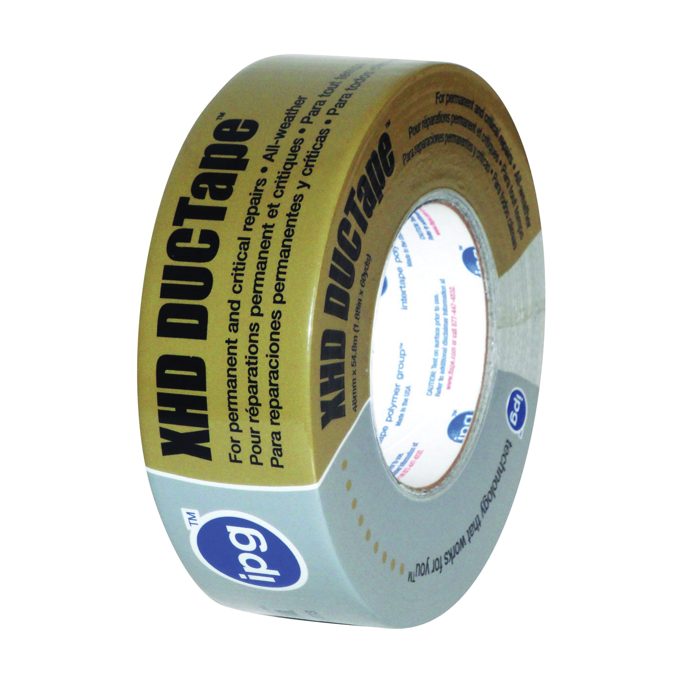 9601 Duct Tape, 30 yd L, 1.88 in W, Cloth Backing, Silver