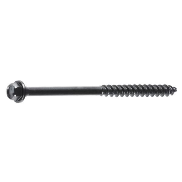 FastenMaster TimberLok FMTLOK10-12 Screw, 12 PK, Black, 10 in L, Hex Drive, Sharp Point, Steel, Epoxy-Coated, 12/PK