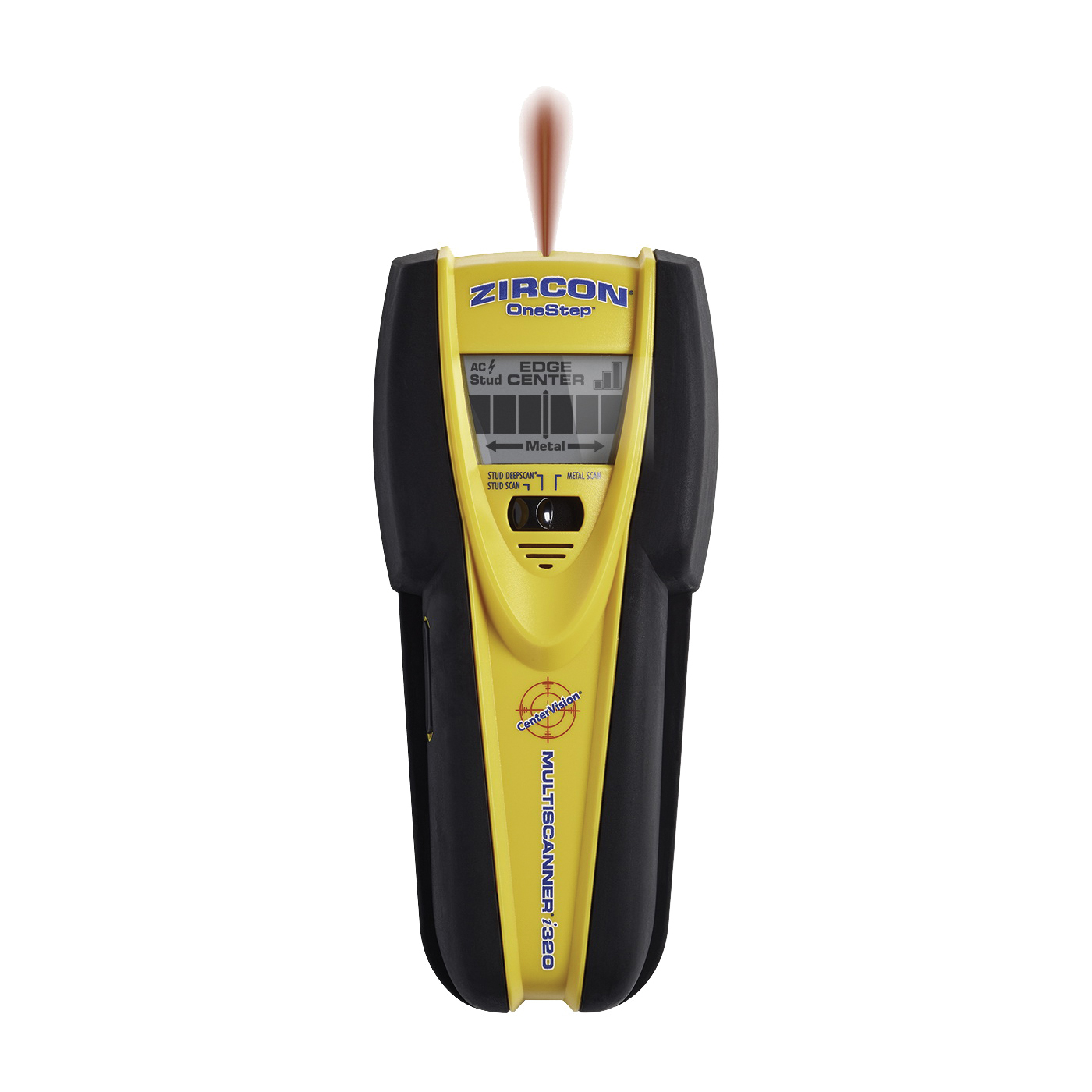 Zircon 63415 Multiscanner OneStep i320, 9 V Battery, 3/4 to 3 in Detection, Detectable Material: Metal/Wood - 1