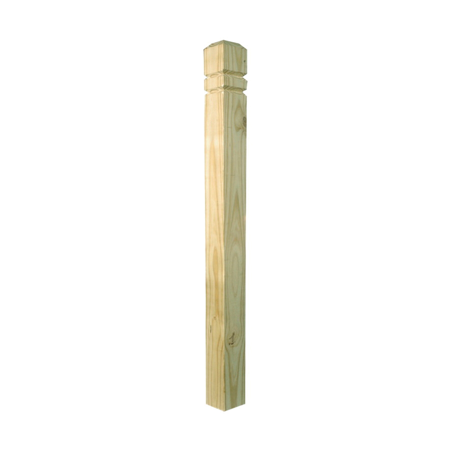 231685 Colonial Newel Post, 54 in L Nominal, 4 in W Nominal, 4 in Thick Nominal