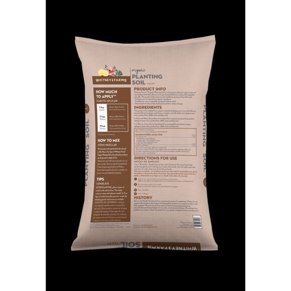Whitney Farms 10101-72101 Planting Soil Bag, 1 cu-ft Coverage Area Bag - 2