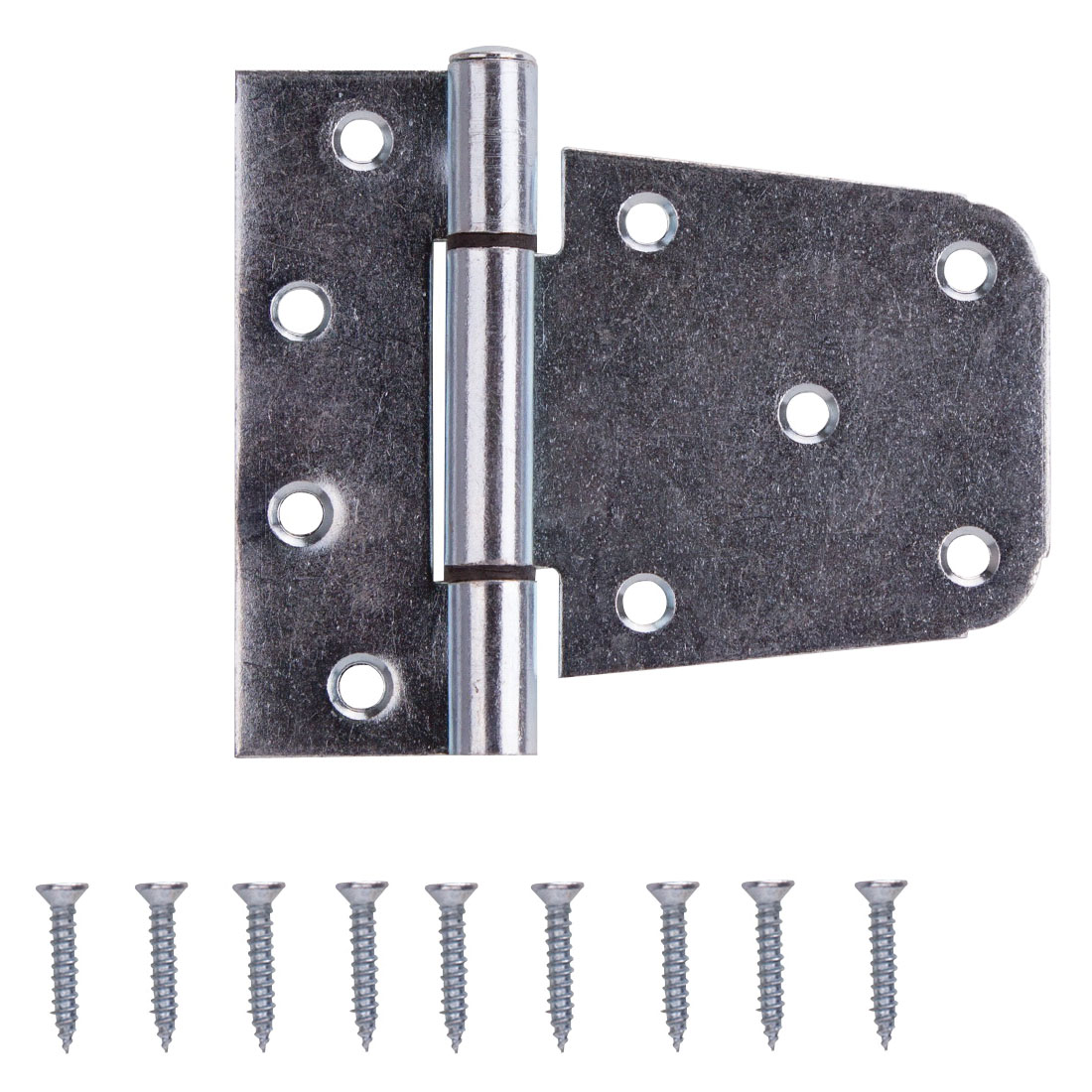 LR-181-PS Gate Hinge, Steel, Zinc, Fixed Pin, 180 deg Range of Motion, 46 (Pair) lb