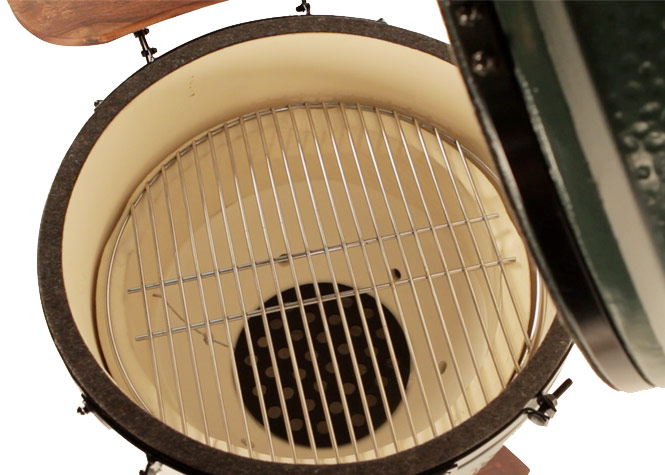 Large Ceramic Charcoal Grill, Big Green Egg, 262 sq-in Cooking Area - 5