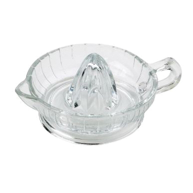 HIC 43214 Citrus Juicer, 6-1/2 in Dia, Glass, Clear