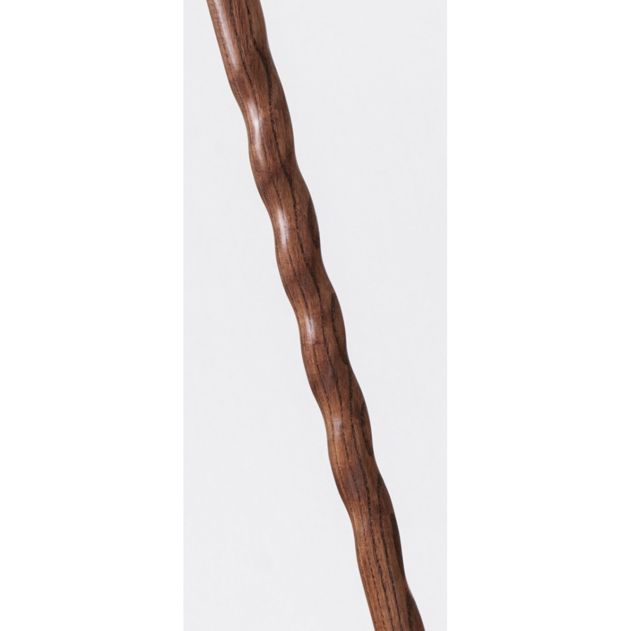 Brazos 502-3000-0051 Twisted Walking Cane, 34 in H Cane, Derby Handle, Wood Handle, Oak Wood, Red - 3