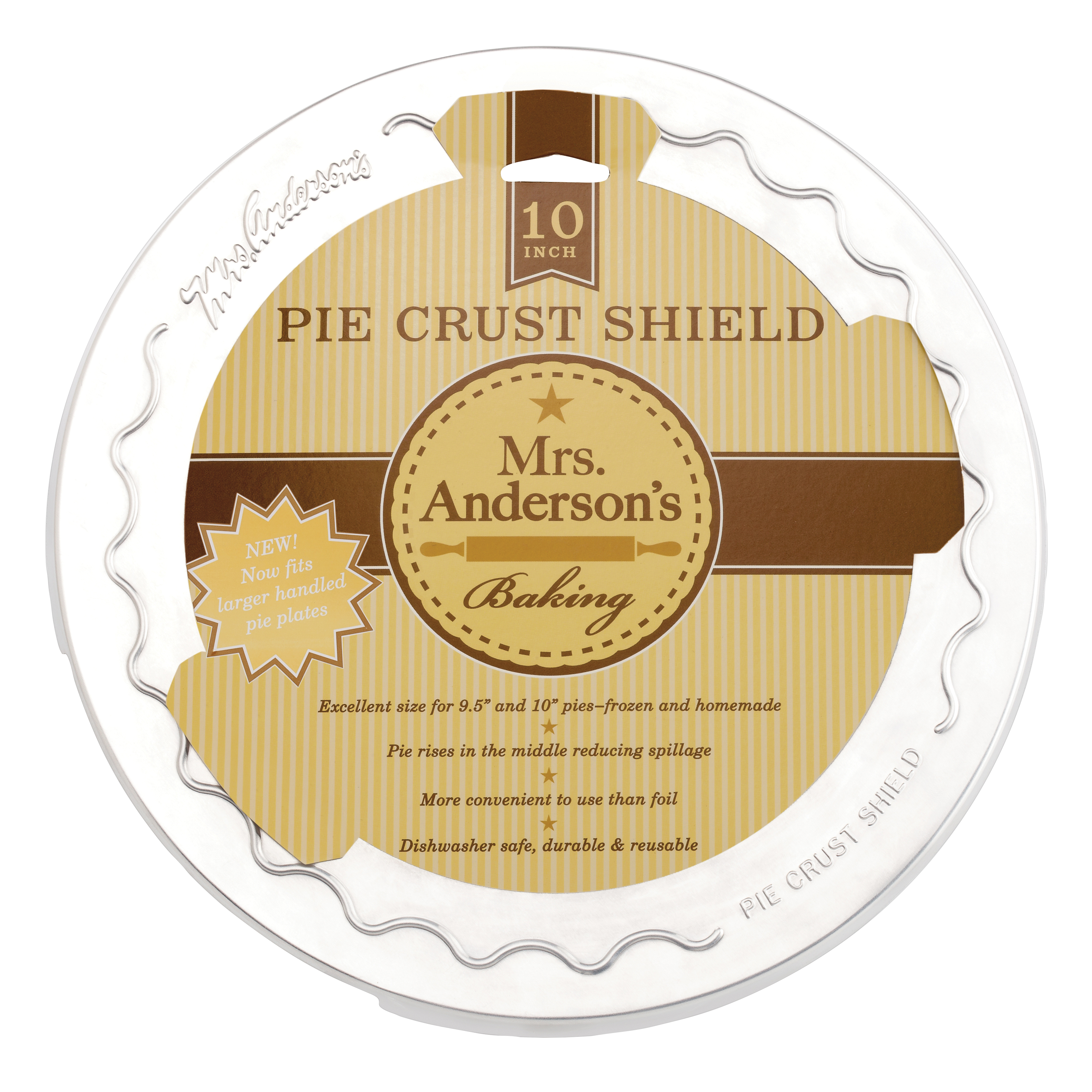 Mrs Anderson's Baking 109 Pie Crust Shield, Aluminum - 2