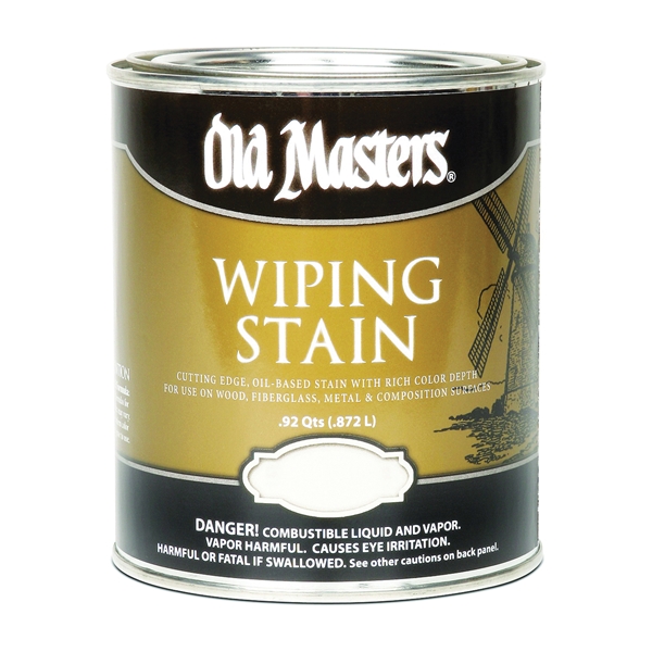 Old Masters 15104 Wiping Stain, Vintage Burgundy, Liquid, 1 qt, Can