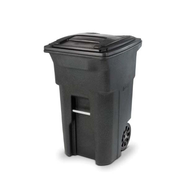 EVR II 79264 Trash Can, 64 gal Capacity, Polyethylene, Greenstone, Lid Closure