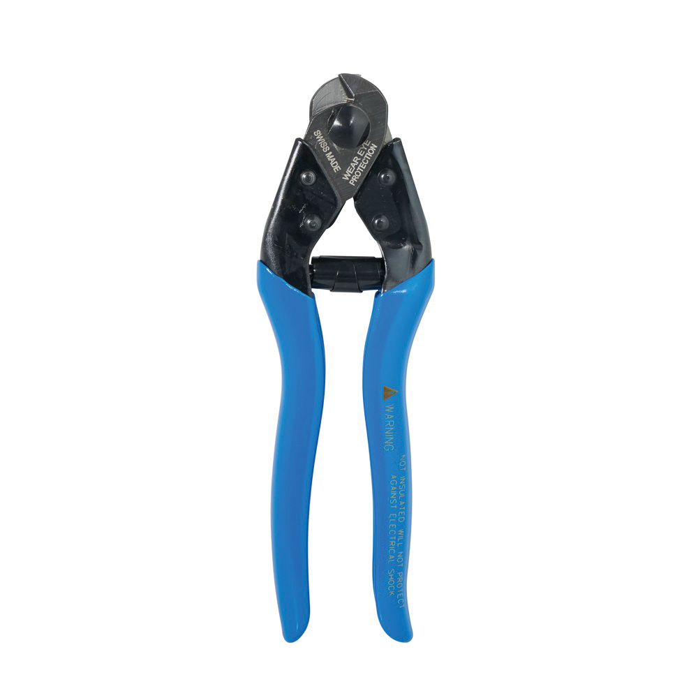 Klein Tools 63016 Heavy-Duty Cable Shear, 7-1/2 in OAL, Steel Jaw, Comfortable Handle, Blue Handle - 2