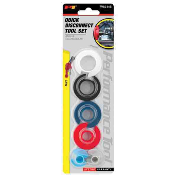 Performance Tool W83148 AC and Fuel Line Quick Disconnect Tool Set, 5/16, 3/8, 1/2, 5/8, 3/4, 7/8 in - 2