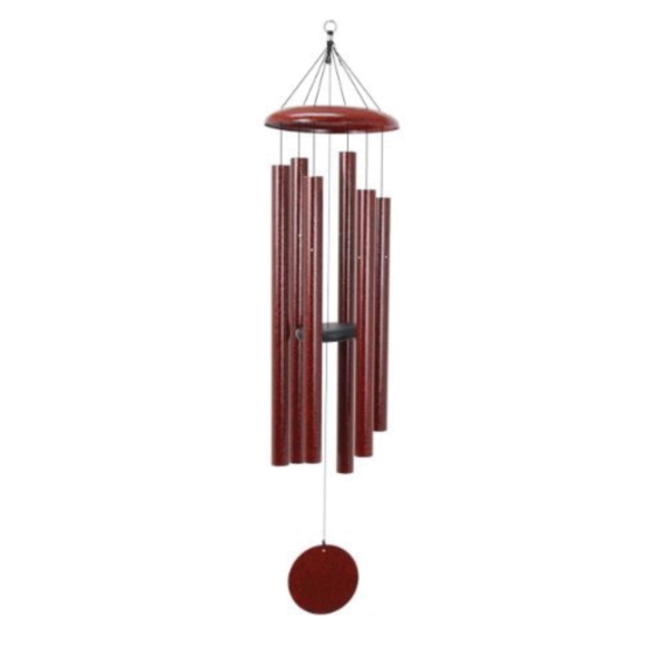 Wind River Chimes T626RS Wind Chime, 1-3/4 in Dia x 53 in L Dimensions, Aluminum, Ruby Splash, Powder-Coated