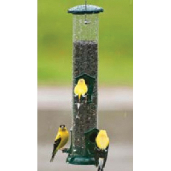 Audubon NATUBE2 Mixed Seed Tube Feeder, 15-1/2 in H, 2 lb, Polycarbonate, Clear - 1