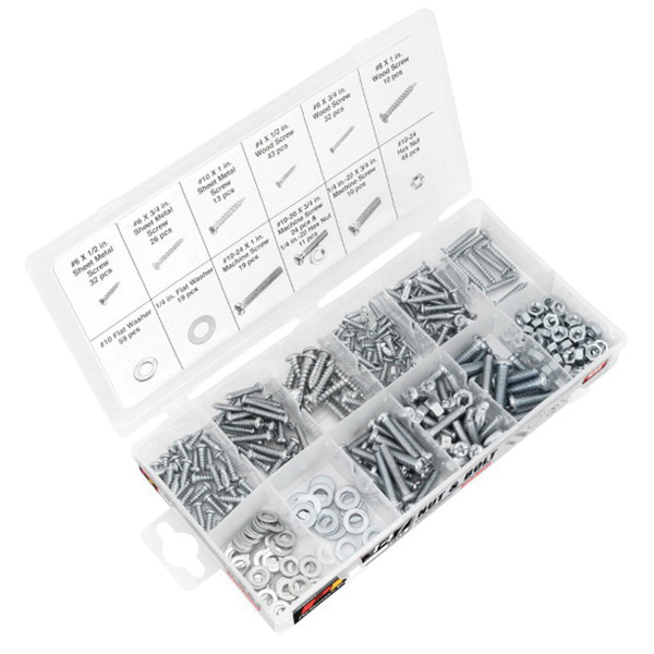 Performance Tool W5221 Nut and Bolt Assortment, 347-Piece