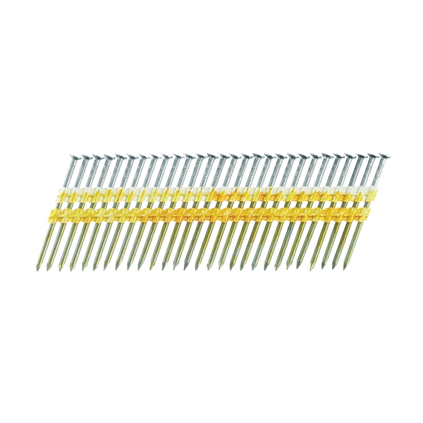 GD24APBSN Collated Nail, Plastic Strip Collation, 2-3/8 in L, Steel, Bright Basic, Full Round Head, Smooth Shank, 5000 Count, 20 deg