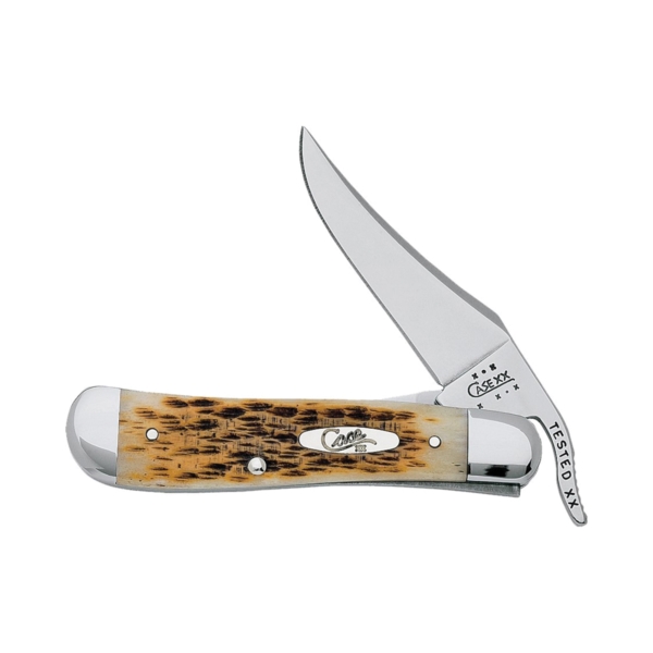 260 Folding Pocket Knife, 2.7 in L Blade, Tru-Sharp Surgical Stainless Steel Blade, 1-Blade, Amber Handle