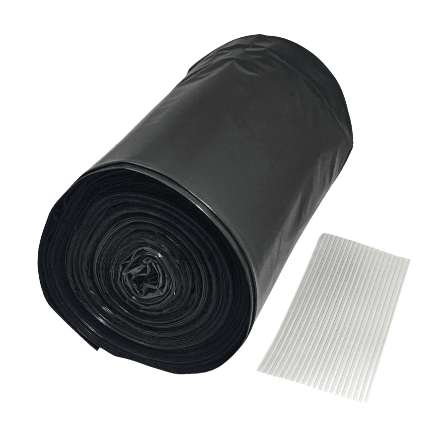 DL3656 Drum Liner, 55 gal Capacity, Polyethylene, Black