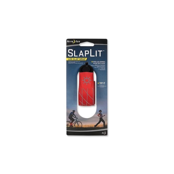 Nite Ize SlapLit SLP2-10-R3 LED Slap Wrap, Nylon, Red - 1