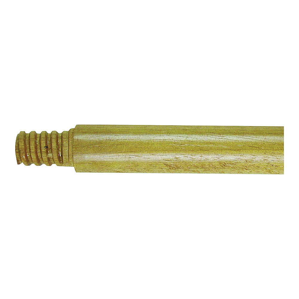 Quickie 54109 Broom Handle, 15/16 in Dia, 60 in L, Threaded, Wood - 1