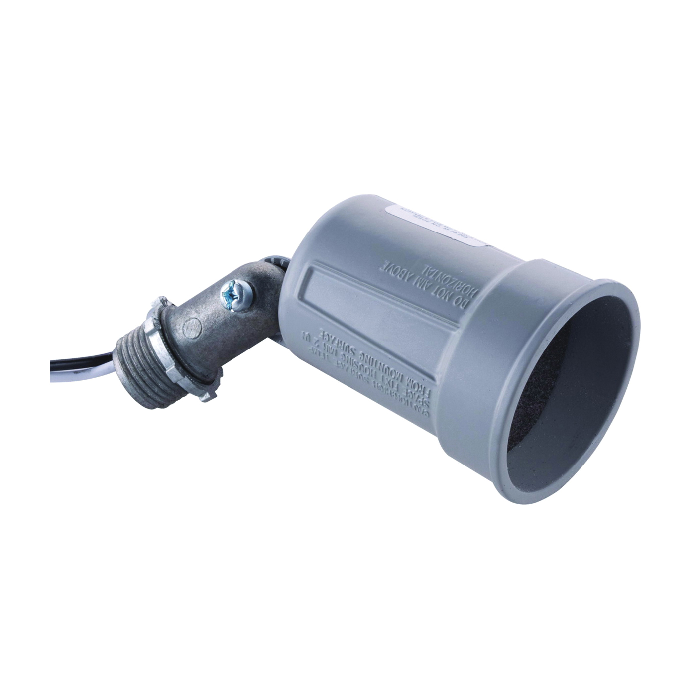 5606-5 Lamp Holder, 120 V, 75 to 150 W, Gray