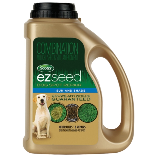 Scotts EZ Seed 17530 Dog Spot Repair, Solid, Dried Grass, Subtle Notes of Hay, Brownish Red/Reddish Brown, 2 lb Jug - 1
