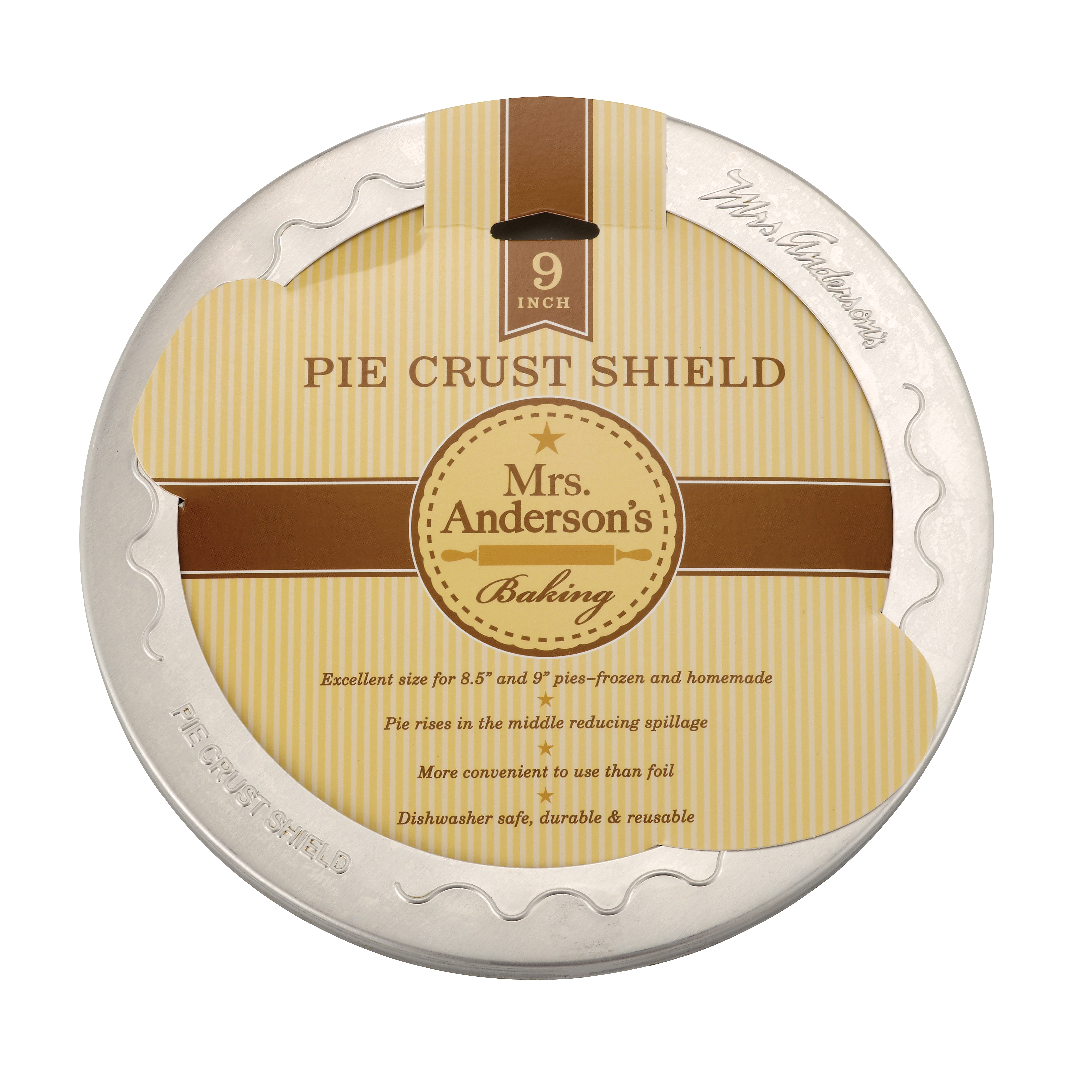 Mrs Anderson's Baking 104 Pie Crust Shield, Aluminum - 2