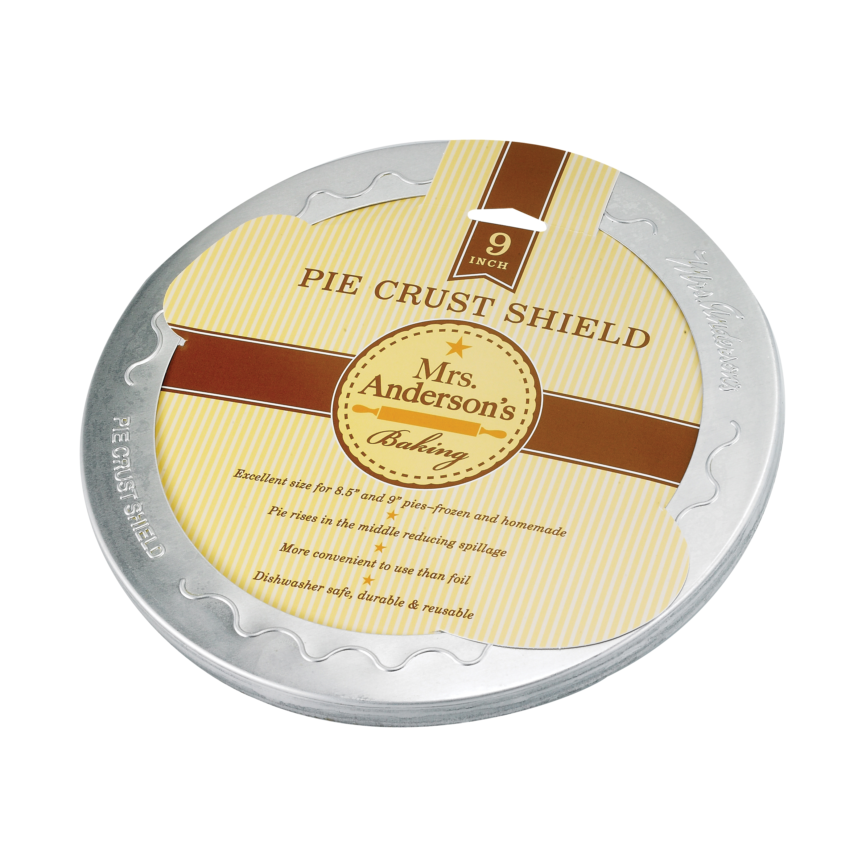 Mrs Anderson's Baking 104 Pie Crust Shield, Aluminum - 3