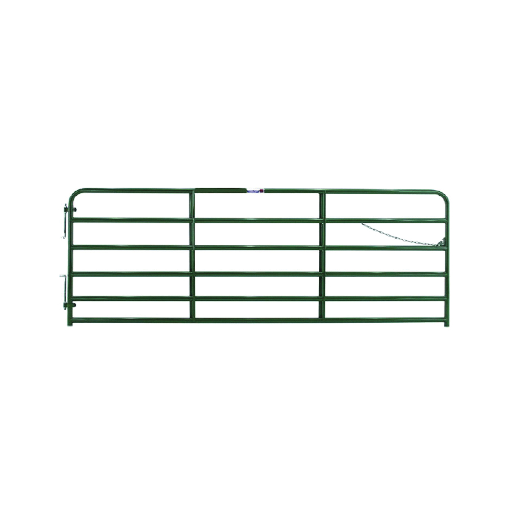 2RG10 Bull Gate, 10 ft W Gate, 52 in H Gate, Steel Frame, Red