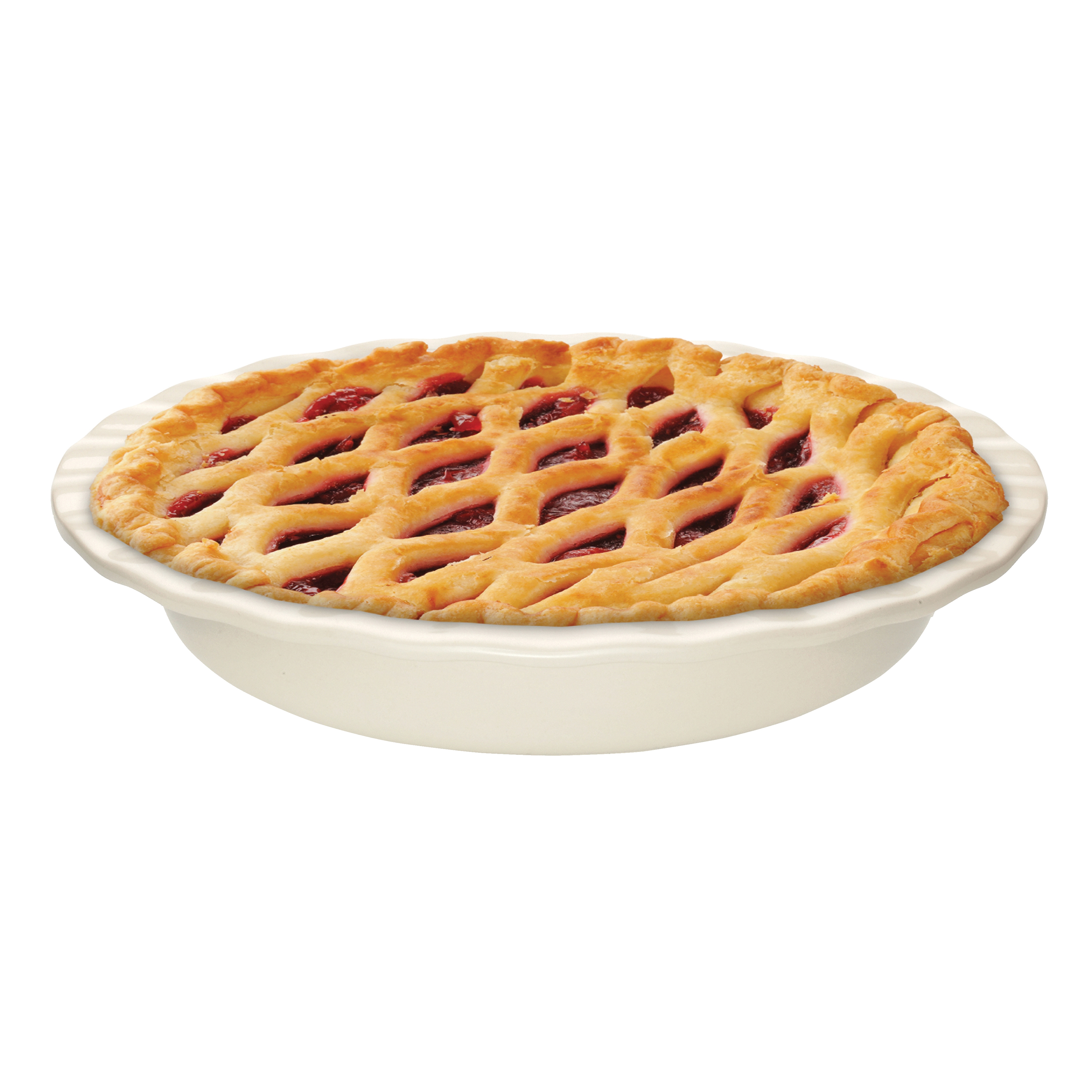Mrs Anderson's Baking 98063 Pie Plate, 9.5 qt Capacity, 9-1/2 in Dia, Ceramic, White, Dishwasher Safe: Yes - 2