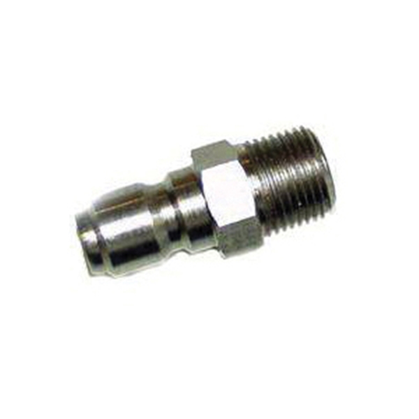 Mi-T-M AW-0017-0005 Adapter, 3/8 x 3/8 in Connection, Quick Connect Plug x MNPT, Stainless Steel - 2