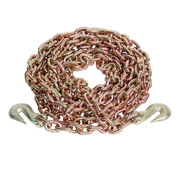 45881-10-20-SP Transport Chain Assembly with Clevis Hook, 5/16 in, 20 ft L, 4700 lb Working Load, 70 Grade