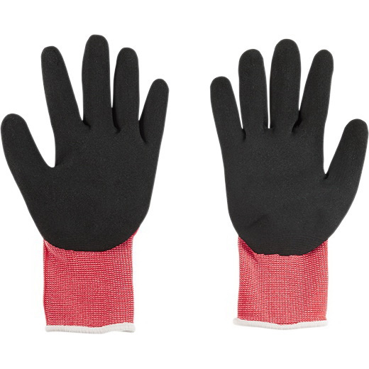 Milwaukee 48-22-8901 Gloves, Unisex, M, 7.2 to 7.5 in L, Nitrile, Red - 2