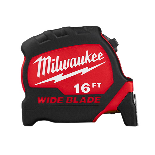 Milwaukee 48-22-0216 Tape Measure, 16 ft L Blade, 1-5/16